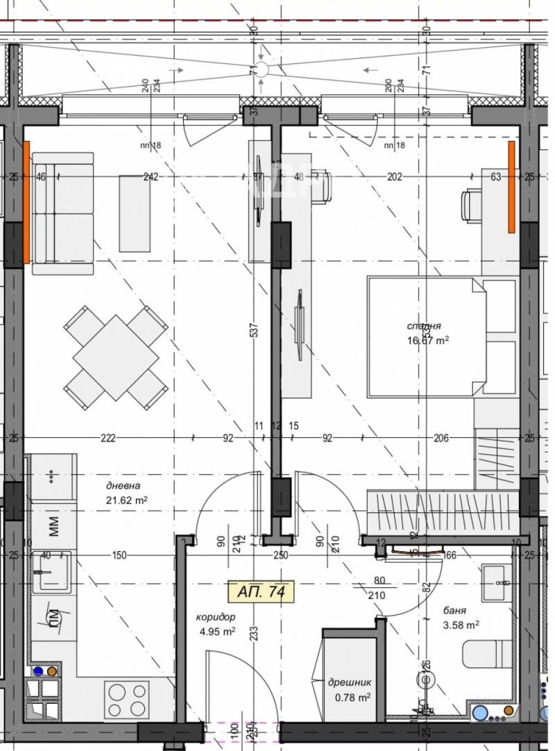 In vendita  1 camera da letto Sofia , Mladost 4 , 73 mq | 23602559 - Immagine [2]