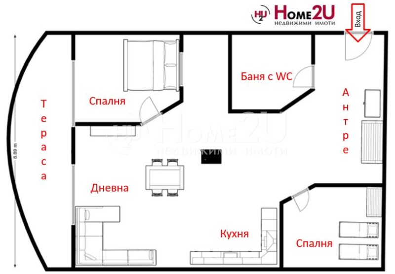 На продаж  2 спальні область Бургас , Равда , 89 кв.м | 28575501 - зображення [14]