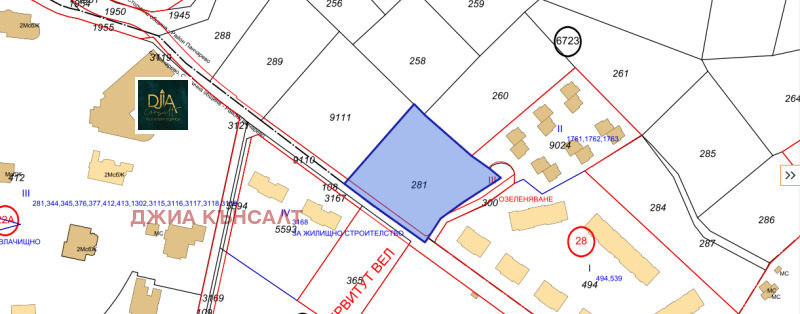 Продава ПАРЦЕЛ, с. Панчарево, област София-град, снимка 1 - Парцели - 47616334