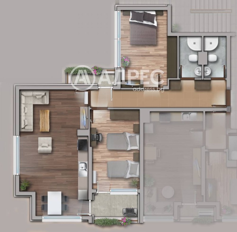 À venda  2 quartos Sofia , Hadji Dimitar , 119 m² | 48445133 - imagem [4]