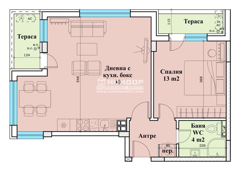 Продава  2-стаен град Пловдив , Христо Смирненски , 79 кв.м | 27242015 - изображение [2]