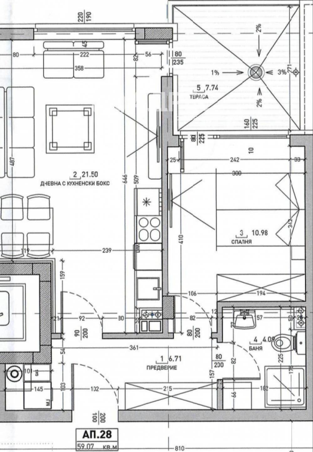 Продава 2-СТАЕН, гр. София, Малинова долина, снимка 3 - Апартаменти - 53910566