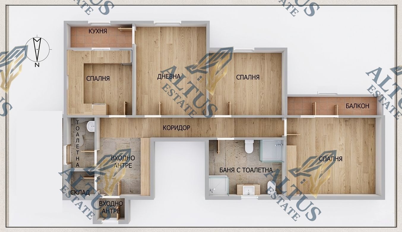 Продава 3-СТАЕН, гр. София, Красна поляна 1, снимка 8 - Апартаменти - 54678178