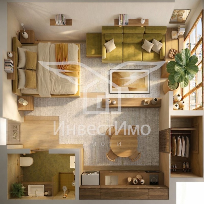 Продава 1-СТАЕН в град София, Левски Г - 44 кв.м / 81 363 € » 159 132.20 лв., ИНВЕСТИМО