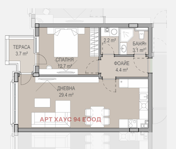 Продава  2-стаен град София , Кръстова вада , 73 кв.м | 79419908 - изображение [5]
