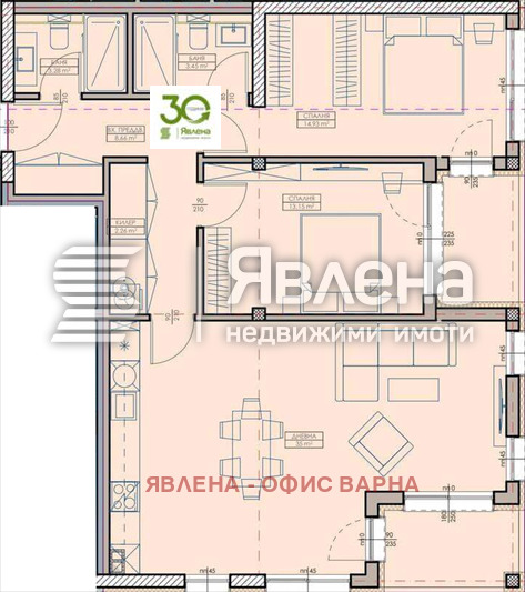 Продава 3-СТАЕН, гр. Варна, Кайсиева градина, снимка 2 - Апартаменти - 52888258