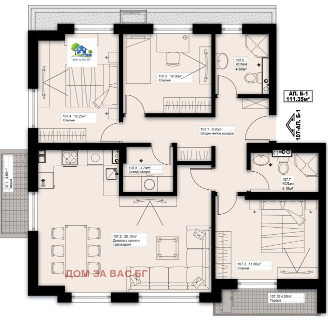 Продава 4-СТАЕН, гр. Елин Пелин, област София област