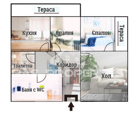 2 ložnice Krasna poljana 2, Sofia 2