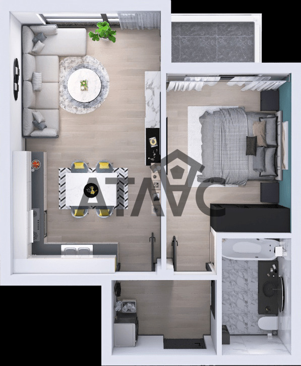 In vendita  1 camera da letto Plovdiv , Ostromila , 69 mq | 75143155 - Immagine [2]