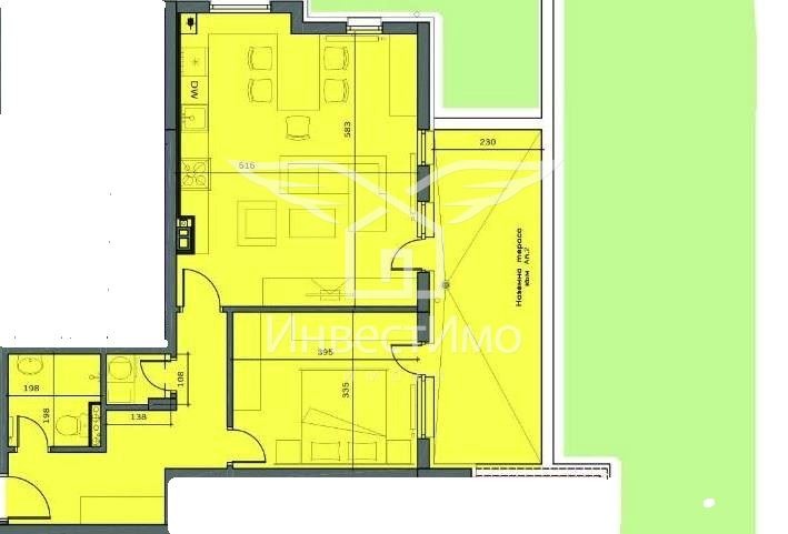 Продаја  1 спаваћа соба Софија , м-т Гардова глава , 97 м2 | 26051076 - слика [2]