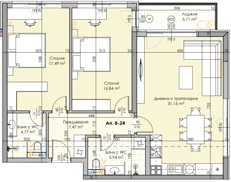 Na sprzedaż  2 sypialnie Plowdiw , Karszijaka , 125 mkw | 31986244 - obraz [2]