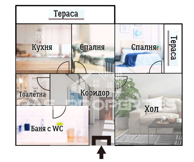 Продава  3-стаен град София , Красна поляна 2 , 83 кв.м | 60454978 - изображение [2]