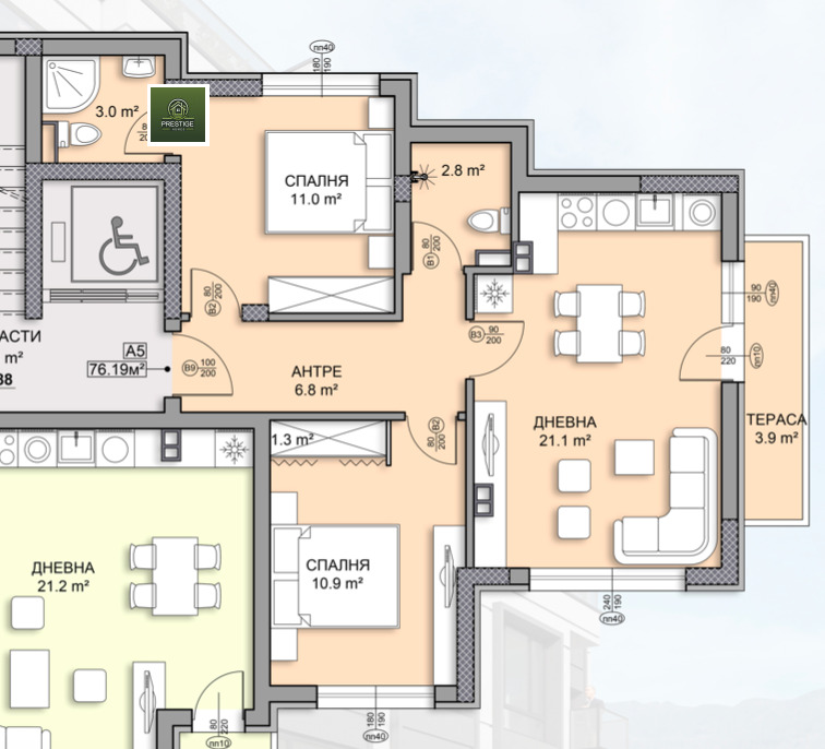 Satılık  2 yatak odası Sofia , Mladost 2 , 104 metrekare | 28212314 - görüntü [2]