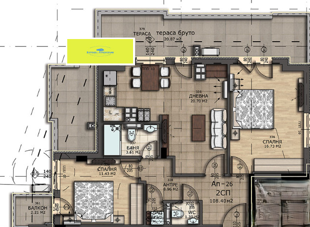 Продава 3-СТАЕН, гр. София, област София-град, снимка 1 - Aпартаменти - 47760507