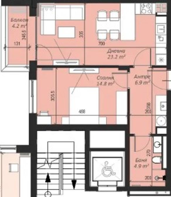 Na sprzedaż  1 sypialnia Sofia , Krastowa wada , 75 mkw | 35400400 - obraz [5]