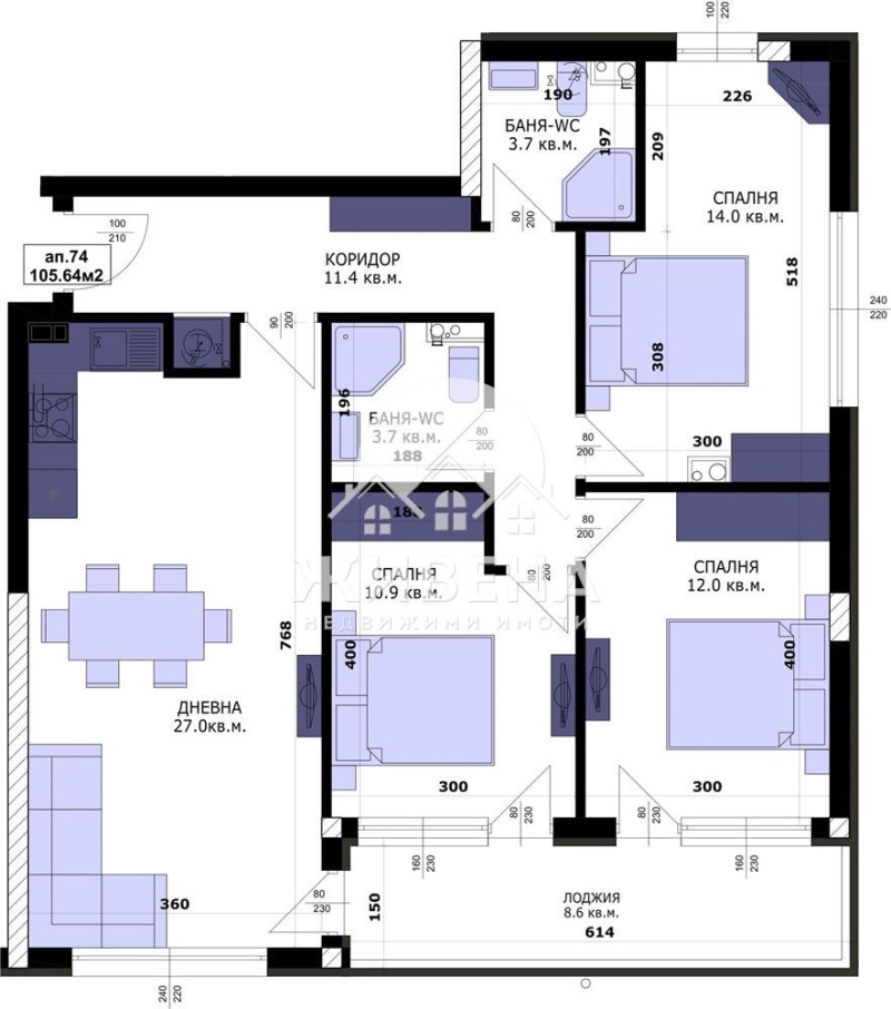 Te koop  3 slaapkamers Varna , Kajsieva gradina , 119 m² | 46883650 - afbeelding [2]