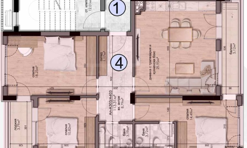 Продава 4-СТАЕН, гр. София, Люлин - център, снимка 8 - Апартаменти - 52711077