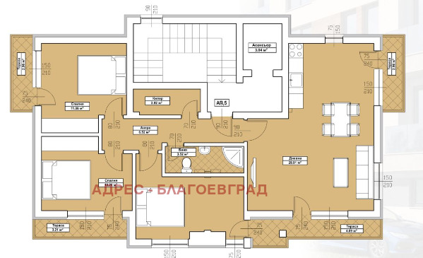 Продава МНОГОСТАЕН, гр. Благоевград, Еленово 2, снимка 5 - Апартаменти - 53034562