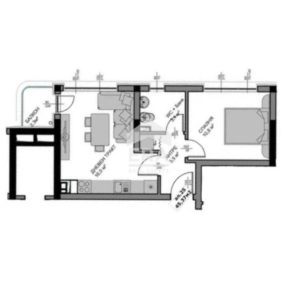À venda  1 quarto Varna , Vladislav Varnentchik 1 , 52 m² | 56070558 - imagem [7]