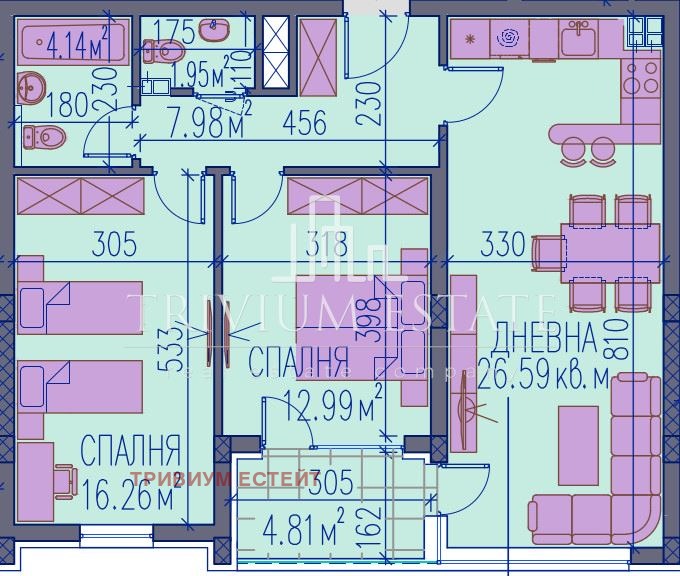 Продава 3-СТАЕН, гр. Пловдив, Каменица 2, снимка 1 - Aпартаменти - 49079492