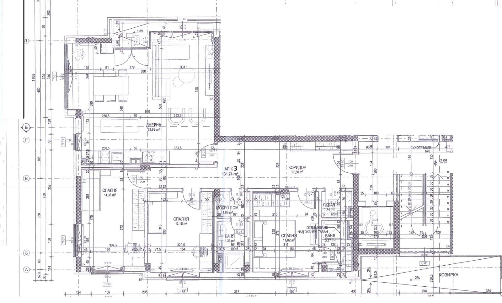 Продава 2-СТАЕН, гр. Монтана, Парта 1, снимка 8 - Апартаменти - 53795132