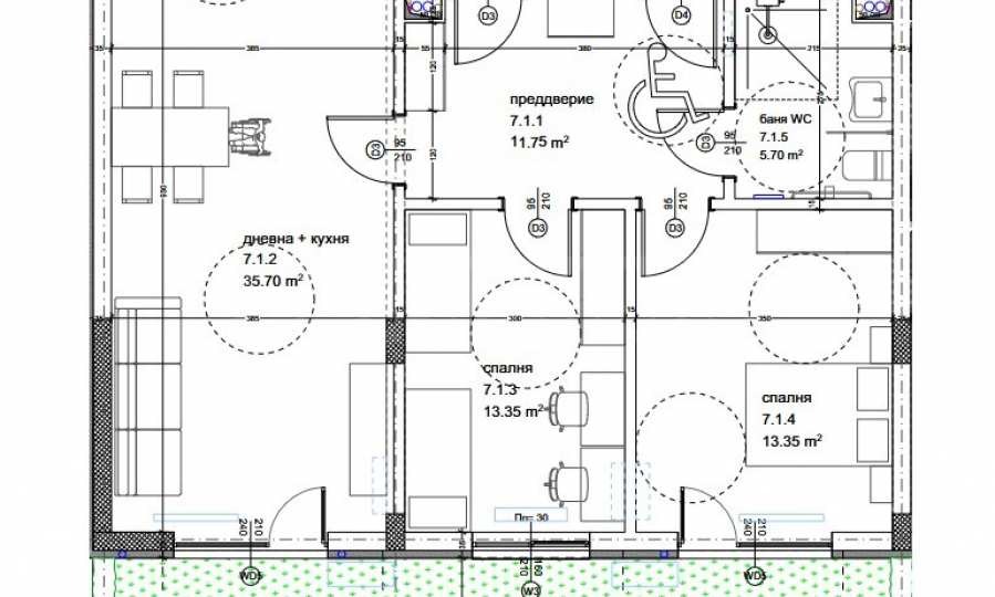 Продава 3-СТАЕН, гр. Варна, Кайсиева градина, снимка 15 - Апартаменти - 55008682