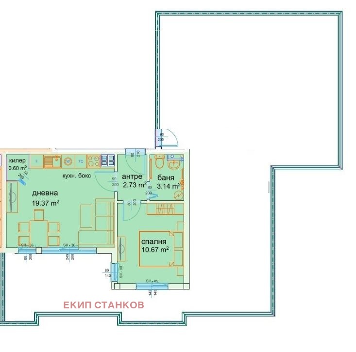 Продава 2-СТАЕН, гр. Варна, Изгрев, снимка 2 - Aпартаменти - 48614861