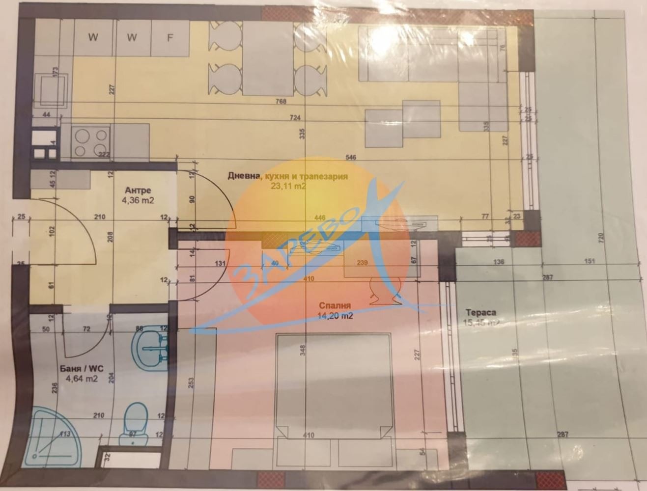 Продава 2-СТАЕН, гр. Бургас, Сарафово, снимка 3 - Апартаменти - 54656404