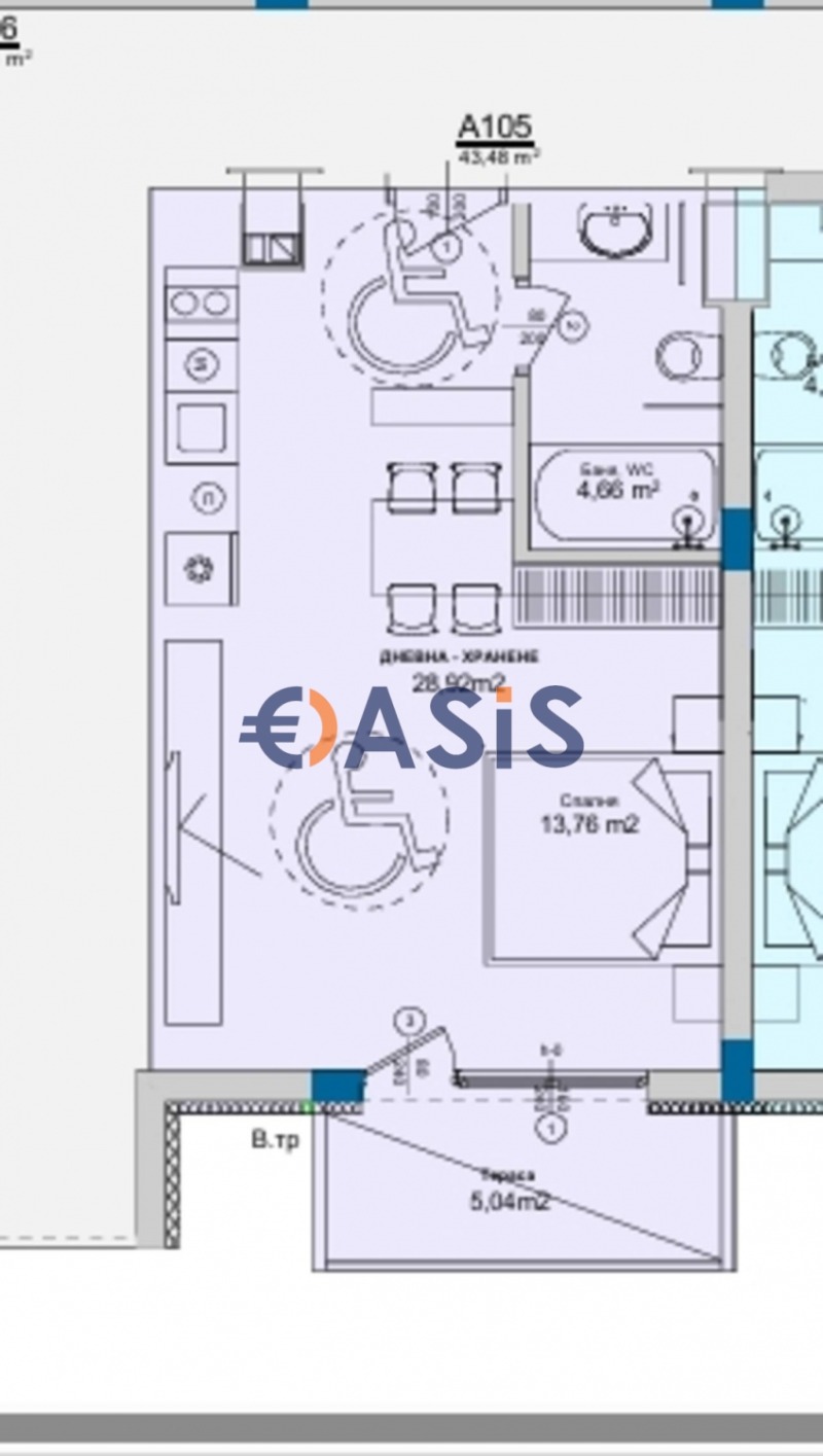 Продава  1-стаен област Бургас , гр. Свети Влас , 51 кв.м | 16797054 - изображение [12]