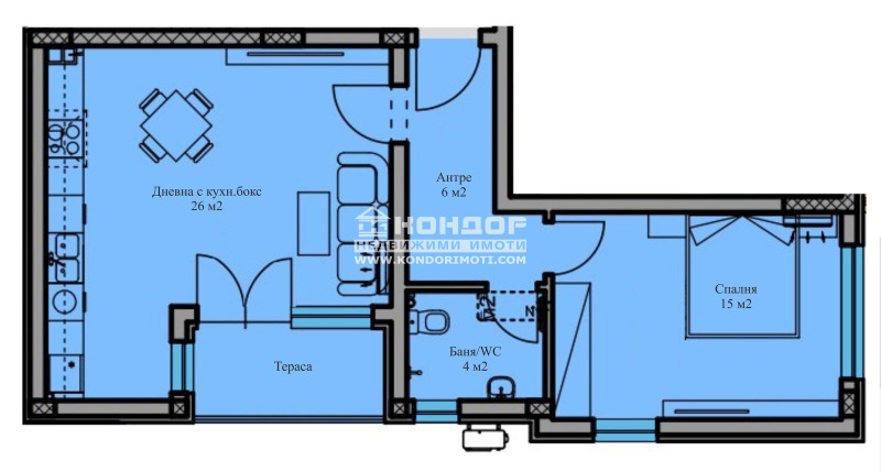 Продава 2-СТАЕН, гр. Пловдив, Остромила, снимка 5 - Aпартаменти - 44618600