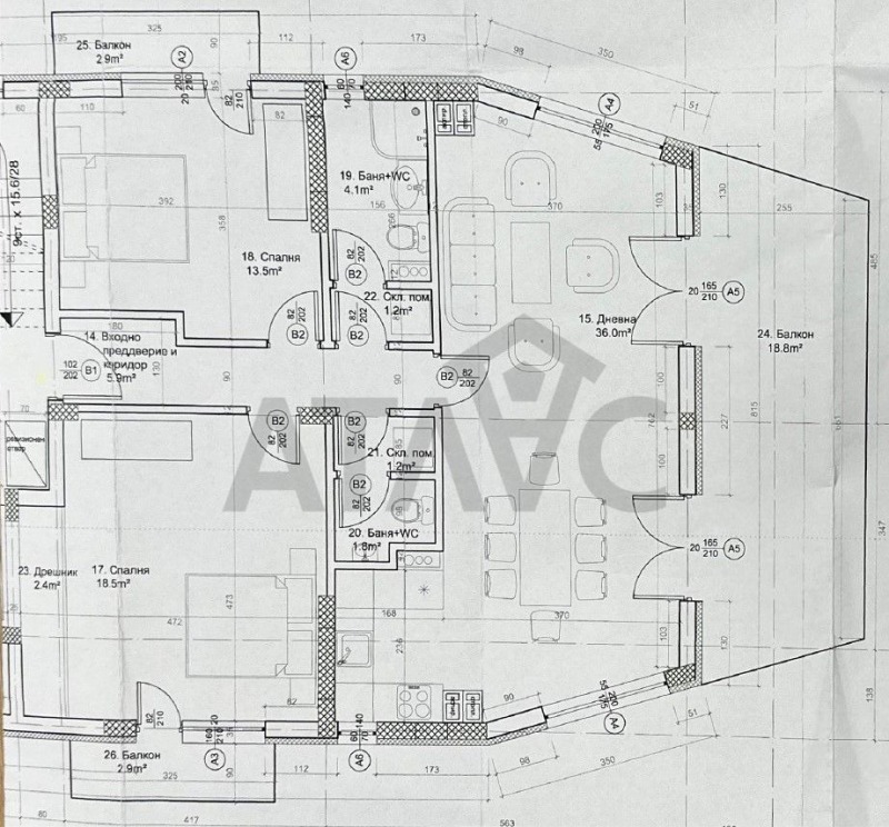 À venda  2 quartos Plovdiv , Iujen , 139 m² | 55772469 - imagem [14]