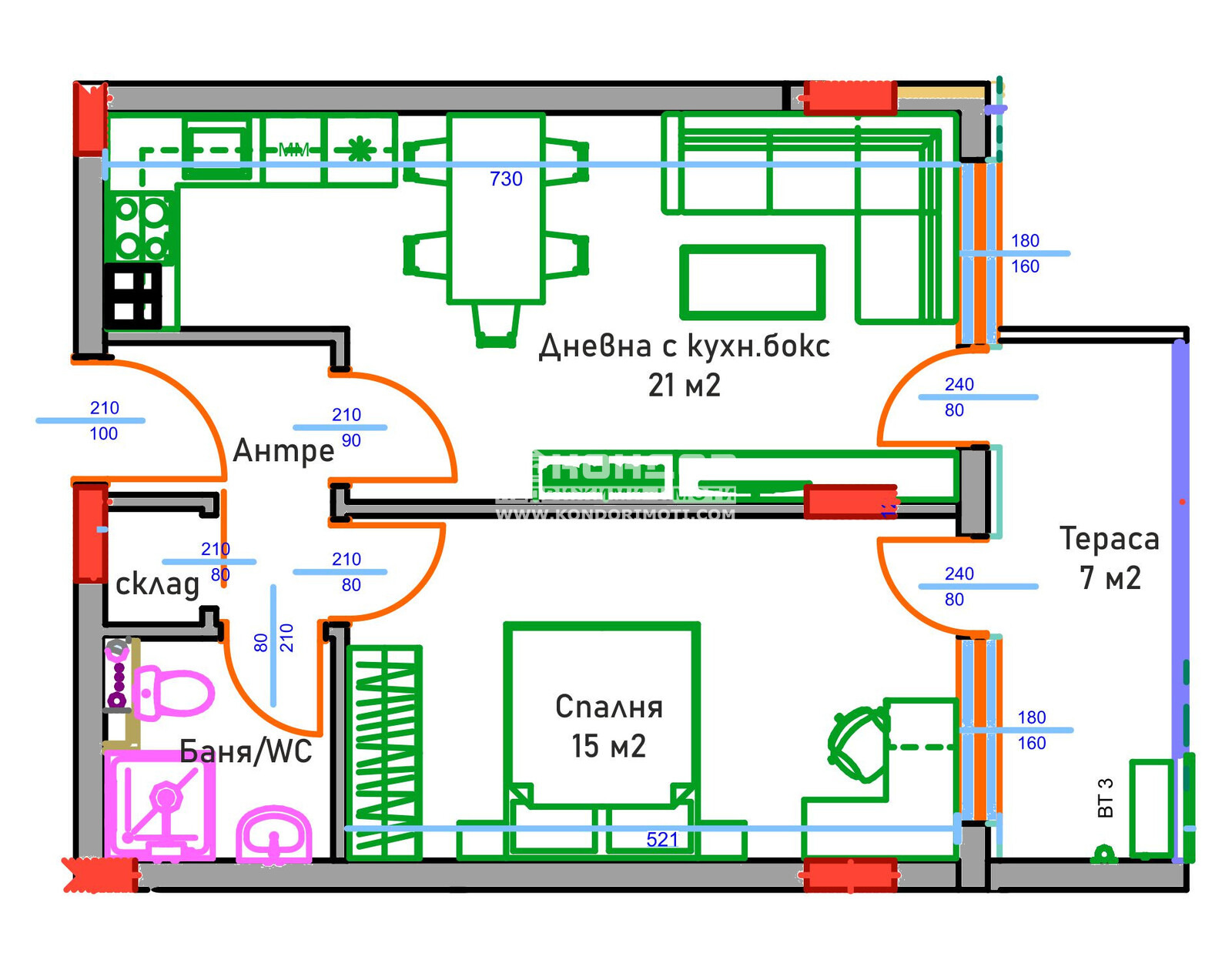 Продава 2-СТАЕН, гр. Пловдив, Кършияка, снимка 2 - Апартаменти - 54254921