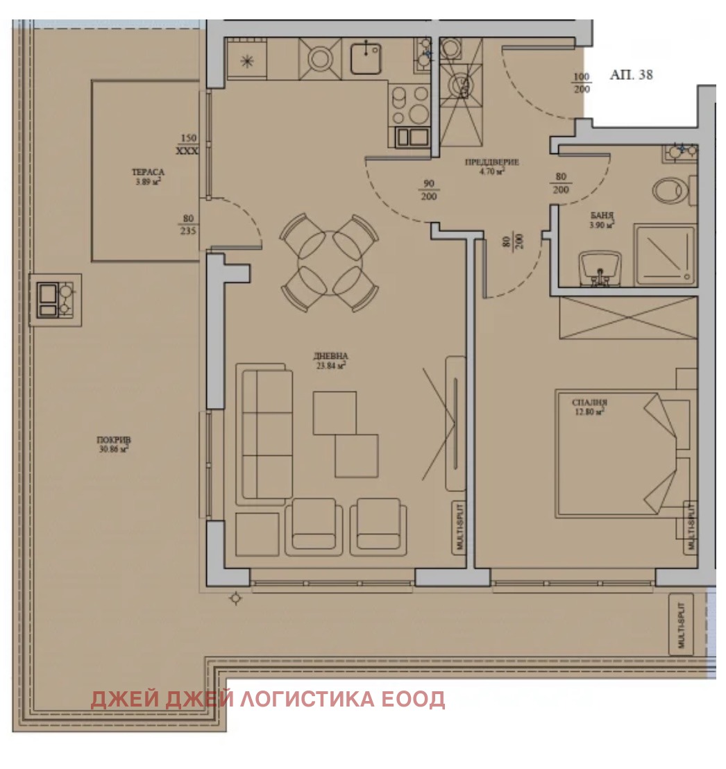 Продава 2-СТАЕН, гр. София, Малинова долина, снимка 11 - Апартаменти - 55105029