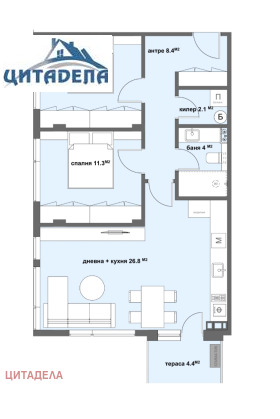 3-СТАЕН, 95 m2
