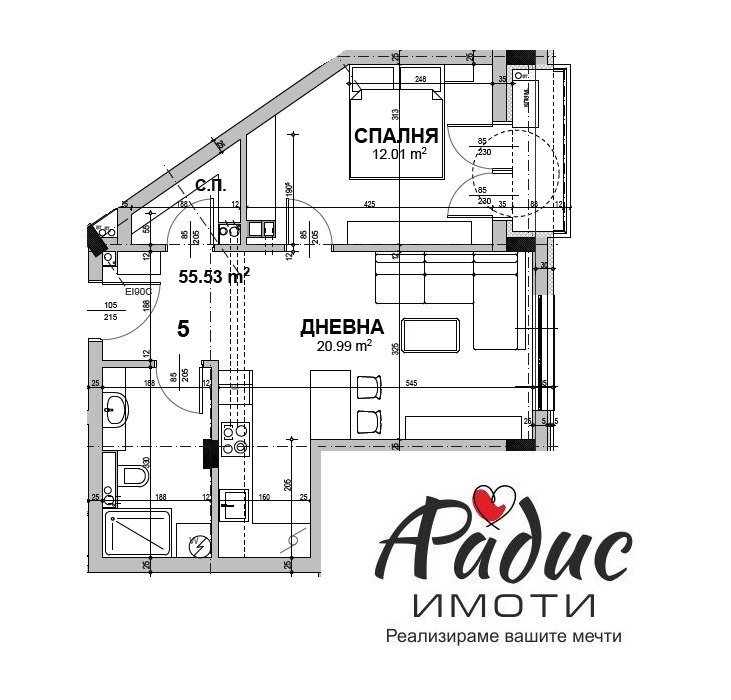 Продава 2-СТАЕН, гр. Стара Загора, Аязмото, снимка 5 - Aпартаменти - 47305460