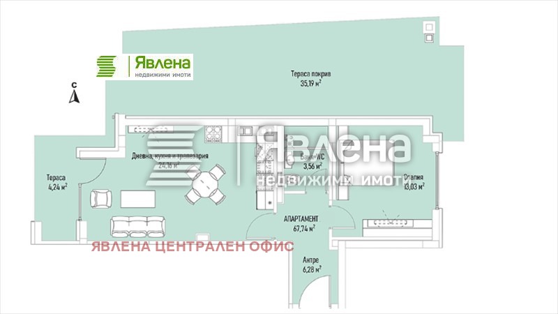 Продава 2-СТАЕН, гр. София, Лозенец, снимка 6 - Aпартаменти - 48105950