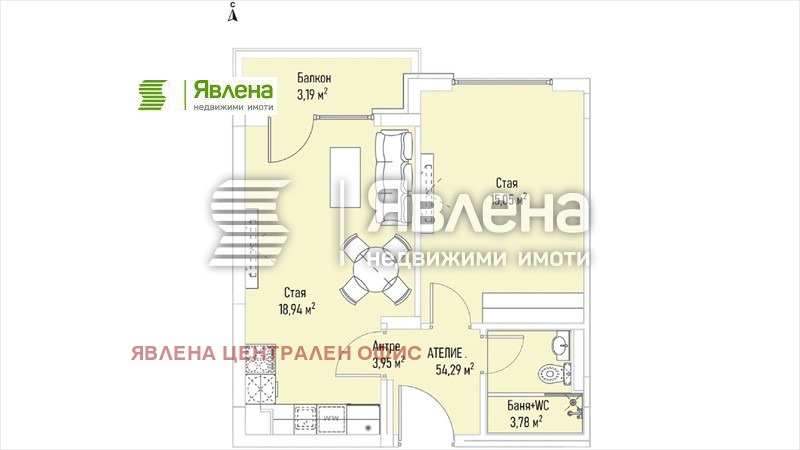 Продава 2-СТАЕН, гр. София, Лозенец, снимка 2 - Aпартаменти - 48105950