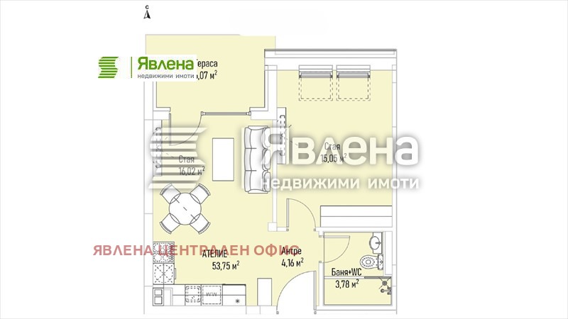 Продава 2-СТАЕН, гр. София, Лозенец, снимка 5 - Aпартаменти - 48105950