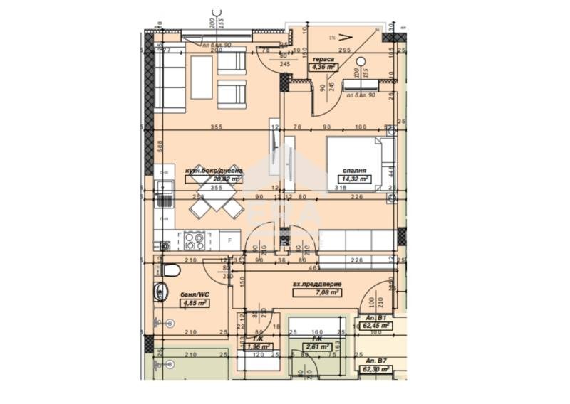 Продава 2-СТАЕН, гр. Велико Търново, Бузлуджа, снимка 4 - Апартаменти - 52801116