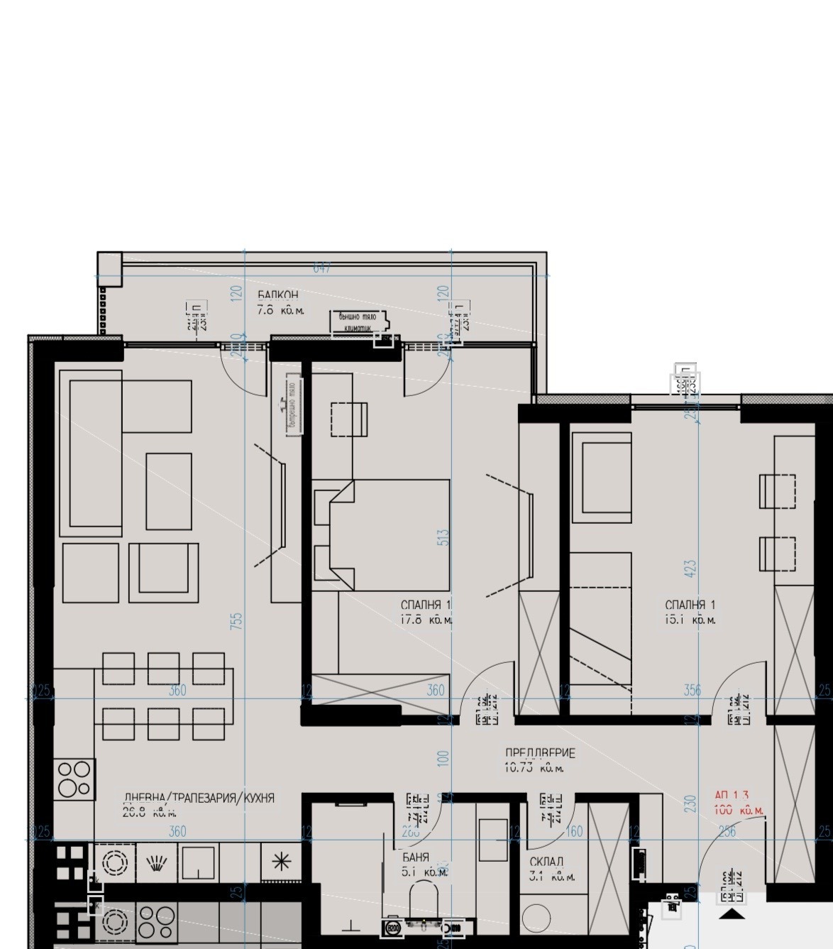 Продава 3-СТАЕН, гр. София, Малинова долина, снимка 2 - Апартаменти - 53641985