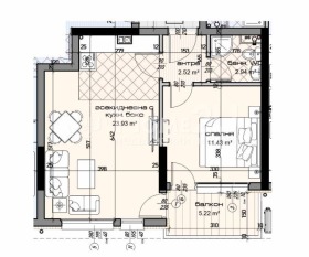 1 bedroom Mladost 2, Varna