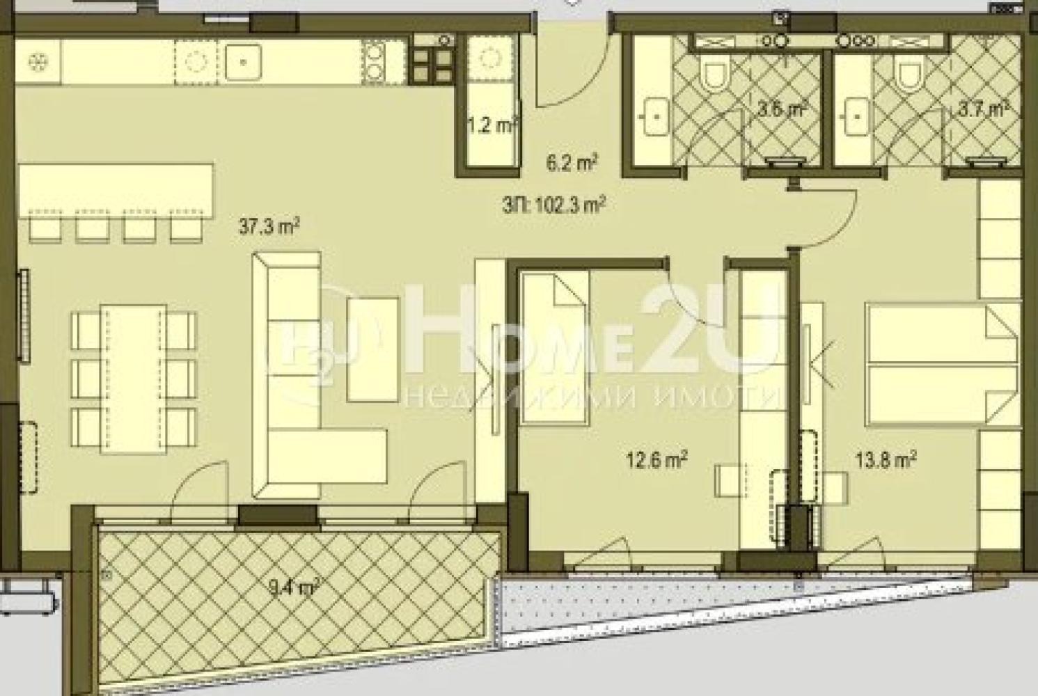 Продава 3-СТАЕН, гр. София, Овча купел 1