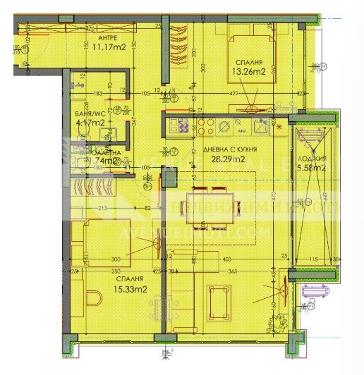 Продается  2 спальни Пловдив , Тракия , 117 кв.м | 30712632 - изображение [3]