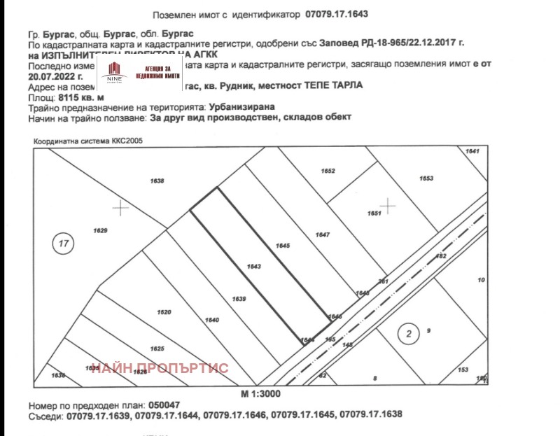 Продава ПАРЦЕЛ, гр. Бургас, Рудник, снимка 2 - Парцели - 53095547