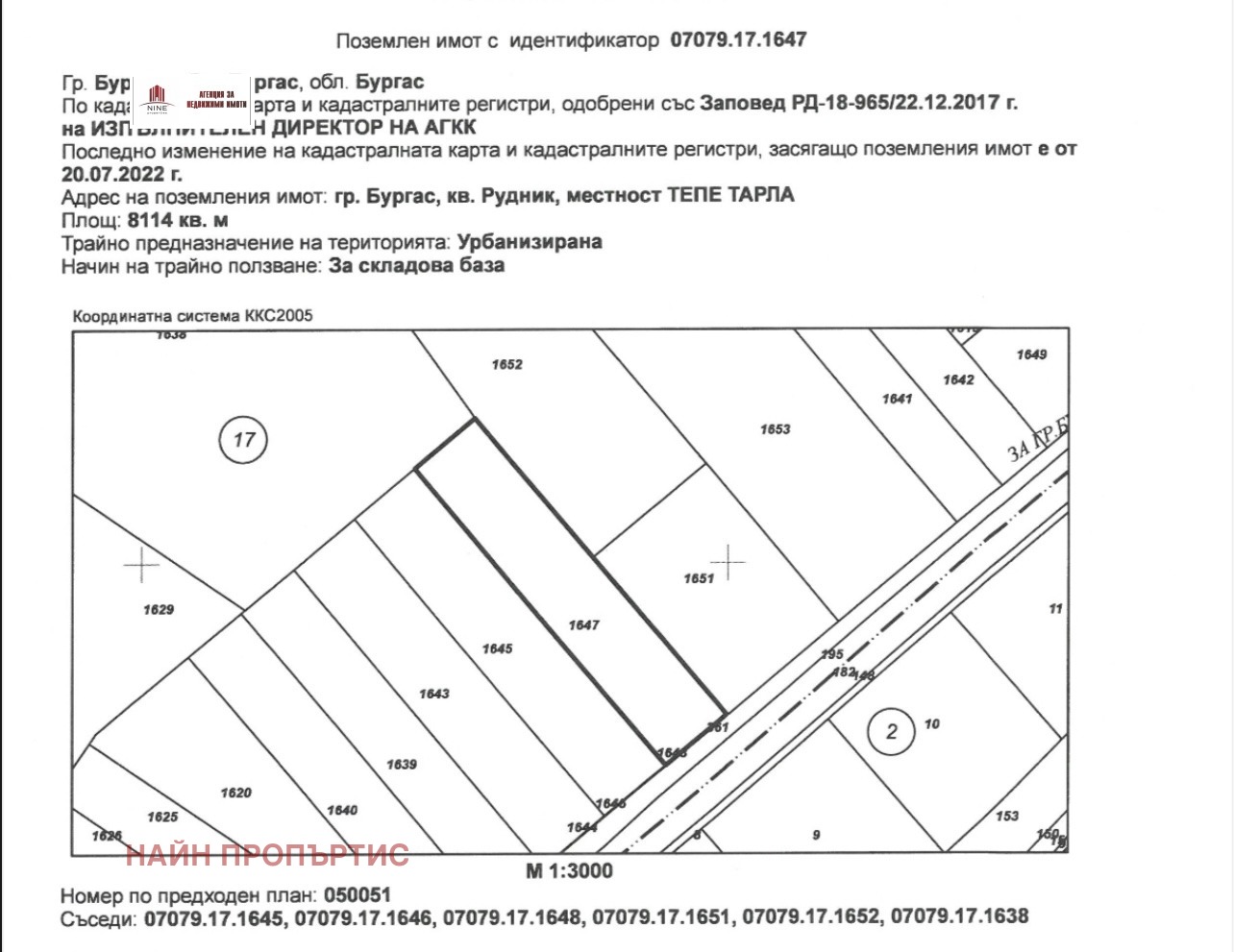 Продава ПАРЦЕЛ, гр. Бургас, Рудник, снимка 2 - Парцели - 53095547