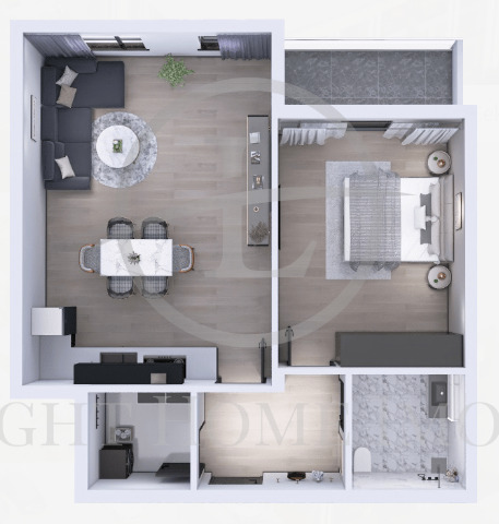 En venta  1 dormitorio Plovdiv , Ostromila , 105 metros cuadrados | 77272316 - imagen [5]