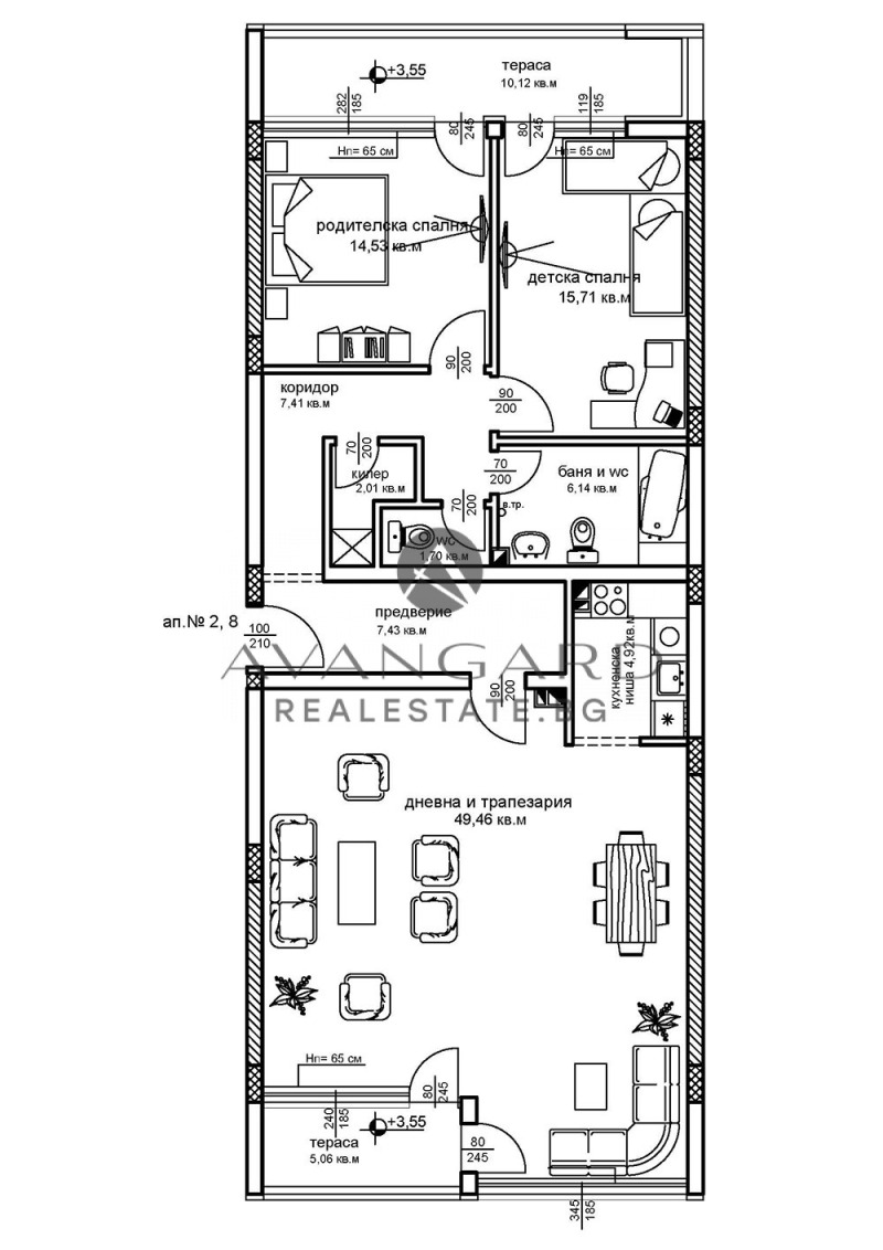 Продава 3-СТАЕН, гр. Пловдив, Център, снимка 12 - Апартаменти - 53009167