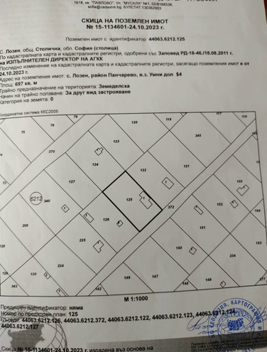 Продава  Парцел град София , с. Лозен , 697 кв.м | 89726900 - изображение [6]