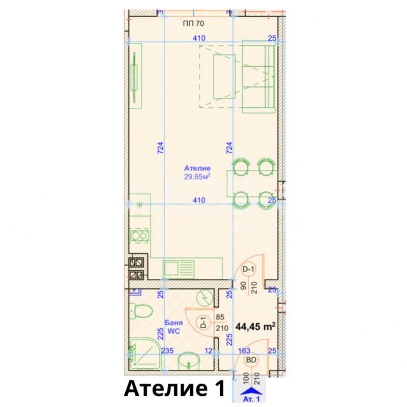 Продава 1-СТАЕН, гр. Варна, Възраждане 1, снимка 5 - Апартаменти - 54349542