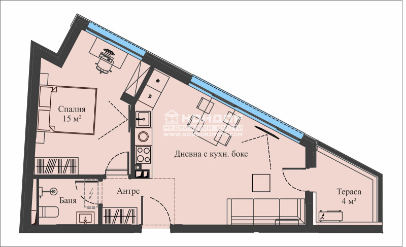 Продава 2-СТАЕН, гр. Пловдив, Христо Смирненски, снимка 3 - Aпартаменти - 49112778